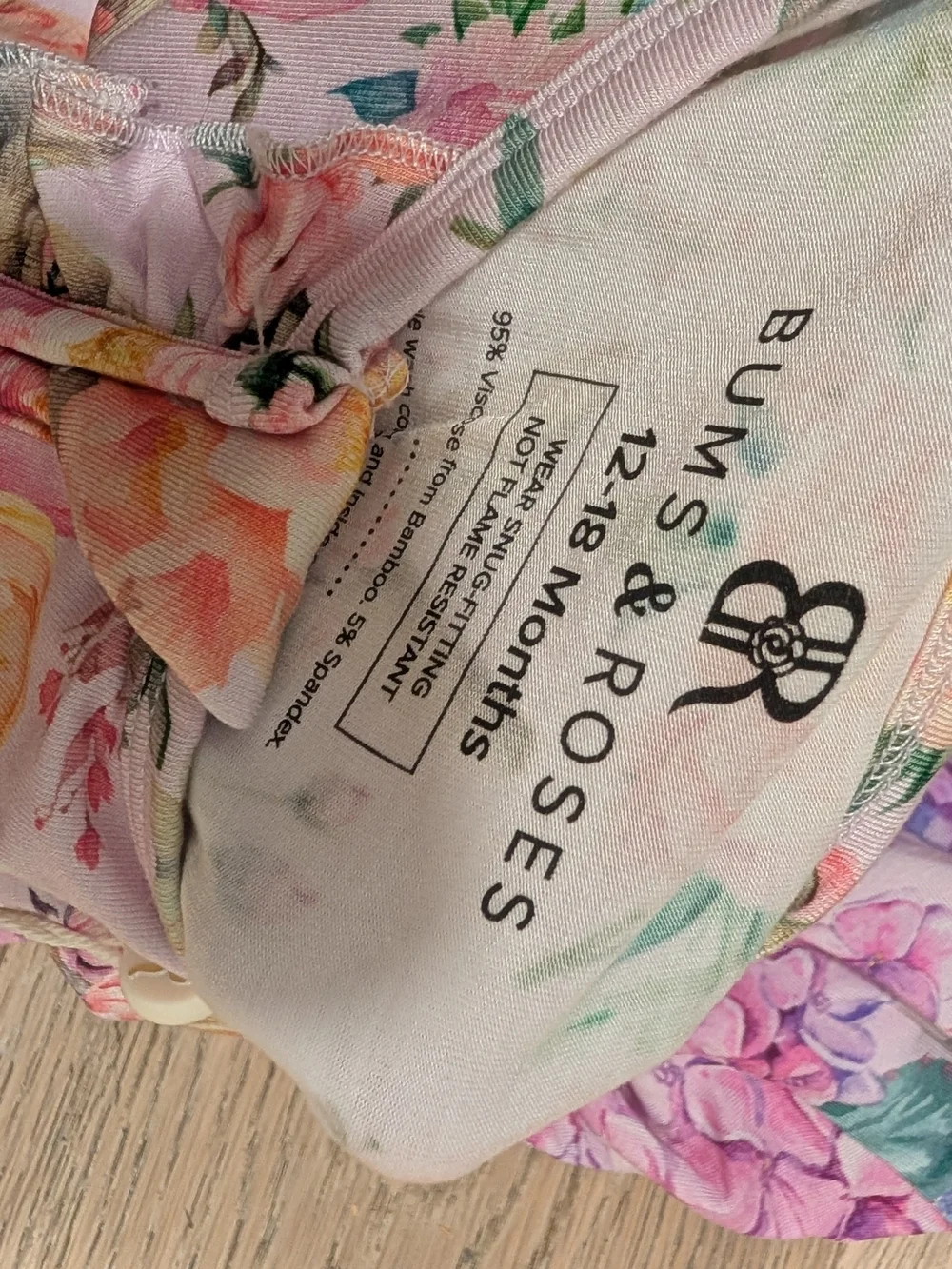 BUMS & ROSES Bamboo 12-18 Months bundle Floral & Pancake Prints All New With Tag